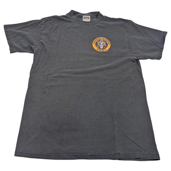 Vintage 90s United States Army T Shirt Size L USA distressed holy faded - Picture 2 of 11